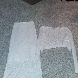 Freshman Soft Cream Knit Ensemble